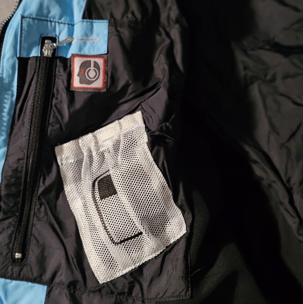 Obermeyer Ridge Line Down-Filled Ski Jacket Black/Sky Blue– Women’s Size 8 - Picture 13 of 13